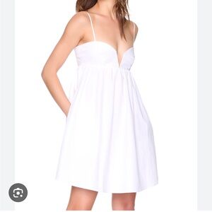 poplin lace up back dress Susana Monaco